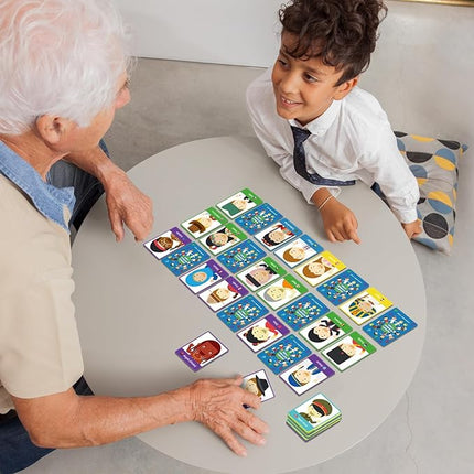 gisgfim 50 Pairs Memory Matching Game Never Forget a Face Concentration Memory Card for Kids Educational Ages 3-8 A Fun & Fast Matching Games