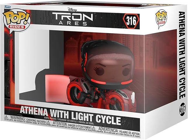 Funko Pop! Ride: Tron: Ares - Athena with Light Cycle - Collectable Vinyl Figure - Gift Idea - Official Merchandise - Toys for Kids & Adults - Movies Fans - Model Figure for Collectors and Display