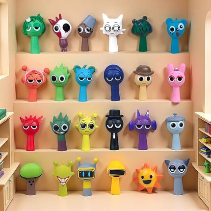 Action Figures Mystery Box,Mystery Box,Sprunky Toys Collection Decoration Set, Sprunkies Toys for Collectible Figurine Gifts Both Play and Display (8PCSB)