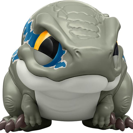 Mattel Jurassic World Bite Club Dinosaur Action Figure & Accessory, Velociraptor 'Blue' Chubby-Stylized Toy Dino Collectible