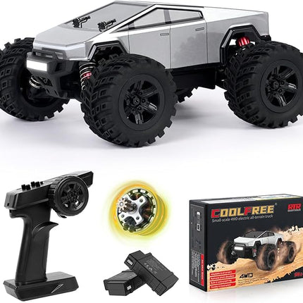1/20 Scale Brushless RC Cars for Adults,Fast Hobby RC Truck 4x4 Off-Road,Electric 4WD 45+Kph RC Buggy,Remote Control Car, Monster Truck,All Terrain RTR Vehicle,2 Lipo Batteries,JT20W