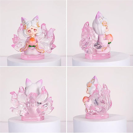 Nine-Tailed Fox Fairy Blind Box Mystery Boxes Random Design Fairy Figurines Collectible Toys Home Office Decor Gifts for Kids Adults