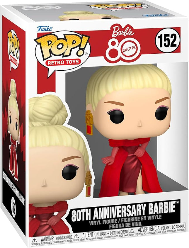 Funko Pop! Vinyl: Retro Toy Mattel - 80th Anniversary Barbie - Collectable Vinyl Figure - Gift Idea - Official Merchandise - Toys for Kids & Adults - Ad Icons Fans - Model Figure for Collectors