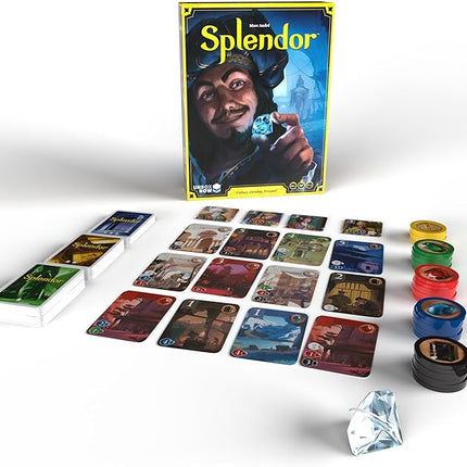 Asmodee Splendor Board Game - Master The Art of Wealth and Prestige! - Engaging Gem Mining Strategy Game for Kids & Adults, Ages 10+, 2-4 Players, 30 Min Playtime