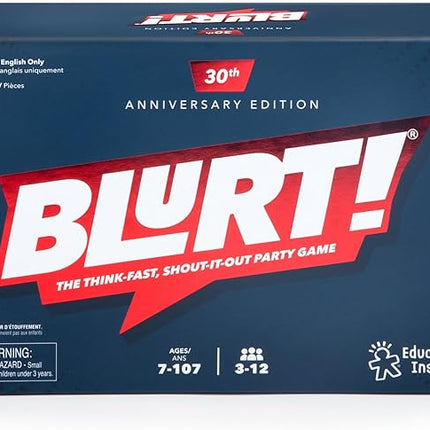 Educational Insights Blurt! The Think Fast, Shout-it-Out Party Game - Family Games for Kids and Adults, Board Games for Family Night, Fun Word Game for Ages 7+