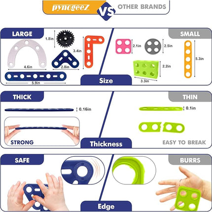 Building Toys Kits 152 Piece STEM Toys Erector Set for Boys Creative Construction Engineering Fun Educational Building Blocks Set for Boys and Girls Ages 6 7 8 9 10 11 12 Year Old, Best Toy Gift