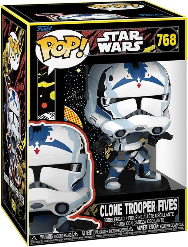 Funko Pop Star Wars: Clone Wars - Fives - (Retro) - Collectable Vinyl Figure - Gift Idea - Official Merchandise - Toys for Kids & Adults - Sci-Fi Fans - Model Figure for Collectors and Display