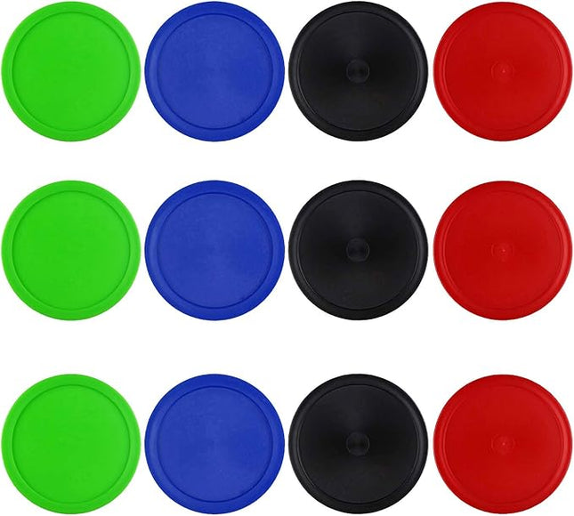 12 Pack 2.5 Inch Air Hockey Pucks for Small Size Table