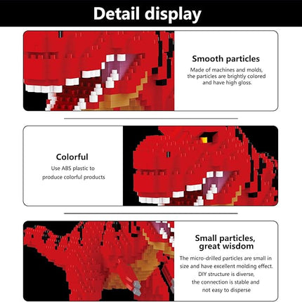 Dinosaur Torvosaurus Building Blocks Model Decor Micro Mini Blocks Toy Birthday for Age 6+ Children Adults Teens 1548 Pieces