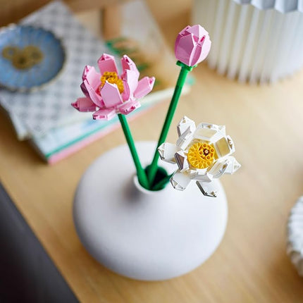 LEGO Lotus Flower - Building Toy for Kids, Girls & Boys, Ages 8+ - Artificial Lotus Flowers for Home Decor & Display - Creative Gift Idea for Her & Him - 40647