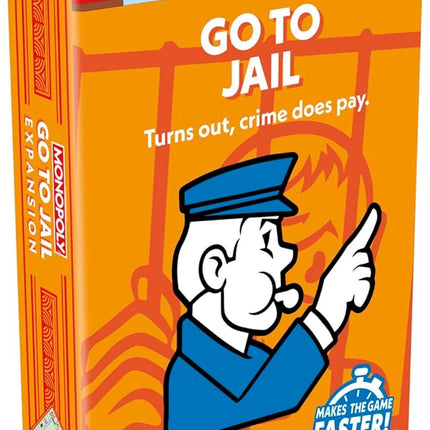 Monopoly Go to Jail Expansion | Add More Fun to Classic Monopoly Game and Play Faster | Ages 8+ | 2-6 Players | 40 Mins. | Family Board Games