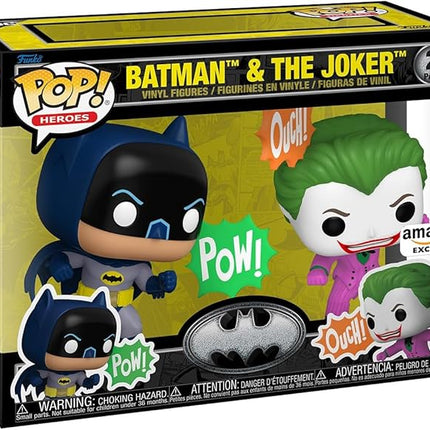 Funko POP! Heroes: Batman's 85th Anniversary - Joker/Batman, 2-Pack - DC Comics - Collectable Vinyl Figure - Gift Idea - Official Merchandise - for Kids & Adults - Comic Books Fans