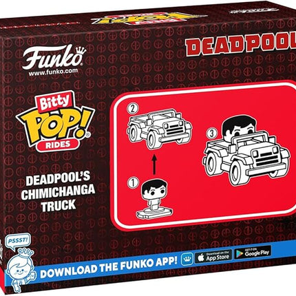 Funko Pop Bitty Ride: Marvel - Deadpool with Chimichanga Truck - Collectable Vinyl Figure - Gift Idea - Official Merchandise - Toys for Kids & Adults - Superheroes Fans - Model Figure for Collectors