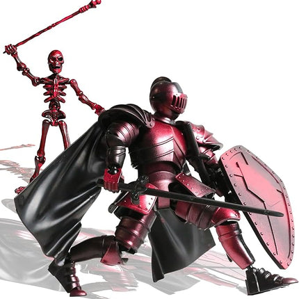 T13 Action Figure Set Full Body Articulated Medieval Knight Skeleton Figure Titan 13 Movable Dummy for Kids & Adults