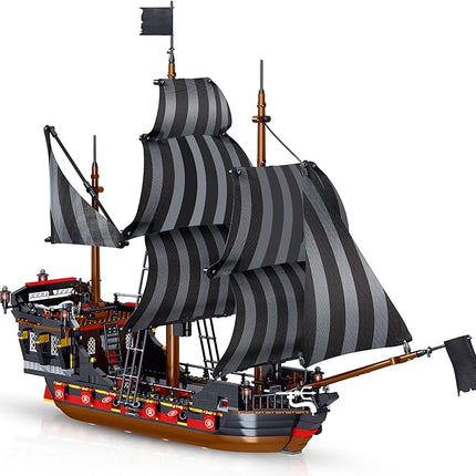 Toy Building Block Set, Pirate Ship Regular Size Brick Model Kit, Creative Ship Building Construction, Christmas Birthday Gift for Adult Teens Children Kids Boys Girls 8+ 968pcs