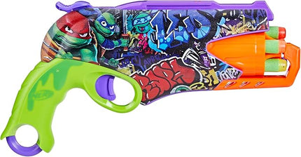 Nerf Teenage Mutant Ninja Turtles Blaster, 10 Elite Darts, Toy Foam Blasters, Ages 8 and Up