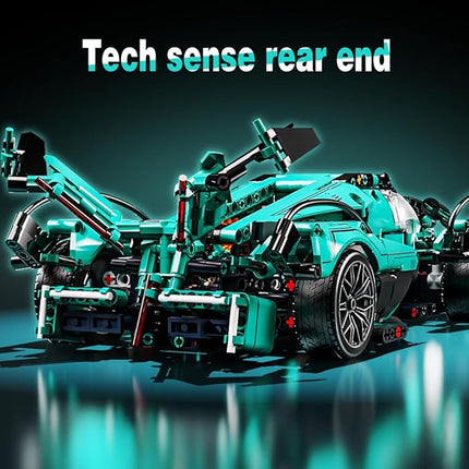 Mesiondy 1:14 MOC Sports Car Building Blocks Toys Boys or Adults Kits， Building Set Raceing Car Model,Cars for Boys Age 12-16 8-14，(1039 Pieces)