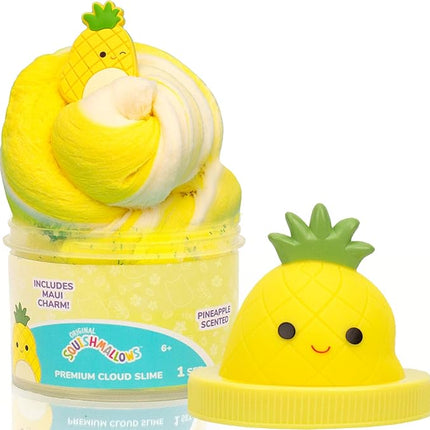 Original Squishmallows Maui Premium Cloud Slime - Limited Release, Pineapple Scent, 8 oz. Jar