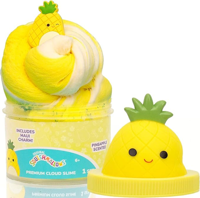 Original Squishmallows Maui Premium Cloud Slime - Limited Release, Pineapple Scent, 8 oz. Jar