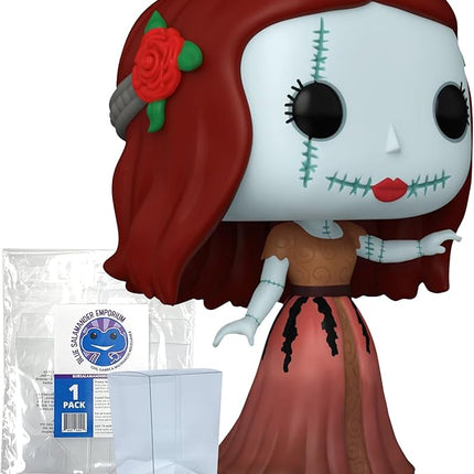 Blue Salamander Emporium Protective Case Bundled with Vinyl Figure – The Nightmare Before Christmas 30th Anniversary – Formal Sally Funko Pop #1380