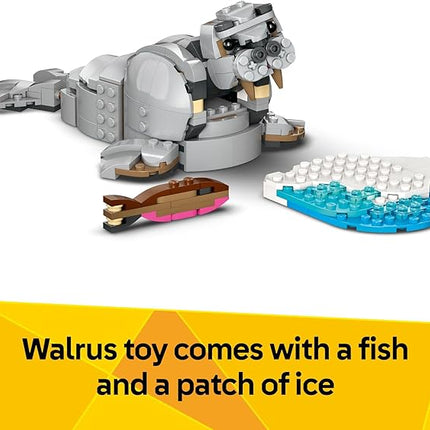 LEGO Creator 3 in 1 Wild Animals: Majestic Rhino with Birds Building Toys for Kids - Safari Pretend Play Toys for Girls & Boys, Ages 9+ - Gift for Christmas - 31171