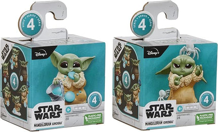 STAR WARS The Bounty Collection Series 4, 2-Pack Grogu Collectible Figures, 2.25-Inch-Scale Pesky Spiders, Cookie Eating, Ages 4 and Up