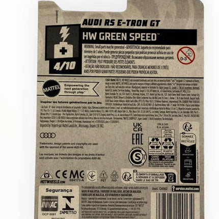Hot Wheels Audi RS E-Tron GT, 4/10 HW Green Speed