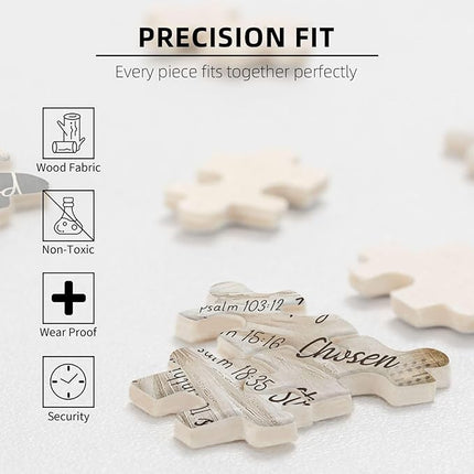 African American Jigsaw Puzzles 1000 Pieces for Adults, Dancing with God Says You are Quote, Black Woman Wooden Puzzle for Stress Relief, Challenging Brain Teaser & Home Decor