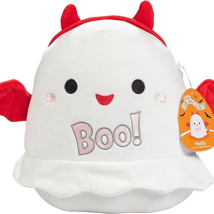 Squishmallows Original 10-Inch Melfy The Halloween Ghost - Official Jazwares Holiday Plush - Collectible Soft & Squishy Pillow Stuffed Animal Toy - 2025 Amazon Exclusive for Kids, Girls & Boys