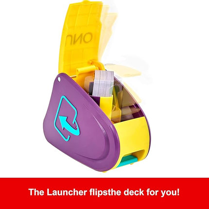 Mattel Games UNO Flip Attack Card Game for Kids, Adults & Family Nights, Combines UNO Flip & Attack in One Game