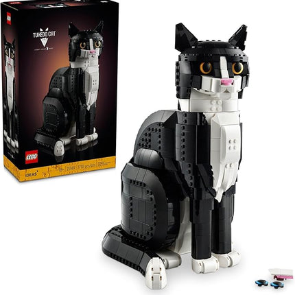 LEGO Ideas Tuxedo Cat - Building Sets for Adults, Ages 18+ - DIY Crafts Kit for Home Decor, Living Room or Bedroom - Gift for Christmas - 21349