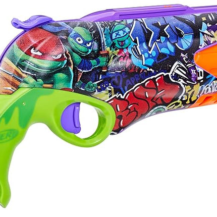 Nerf Teenage Mutant Ninja Turtles Blaster, 10 Elite Darts, Toy Foam Blasters, Ages 8 and Up