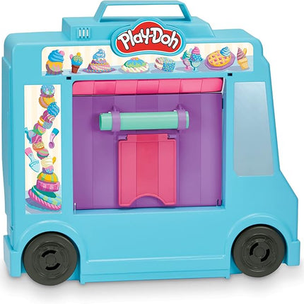 Play-Doh Kitchen Creations Ice Cream Truck Toy Playset for Kids, 20 Play Kitchen Accessories, 5 Colors, Preschool Toys for 3 Year Old Girls and Boys and Up