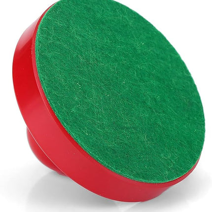 Table Air Hockey Red Pushers and Pucks Set, Plastic Air Hockey Goalies Pushers Pucks Set for Standard Air Hockey Tables