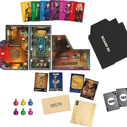 Hasbro Gaming Clue Board Game Robbery at The Museum, Escape Room Game, Murder Mystery Games, 1-6 Players, 10+ (Amazon Exclusive)