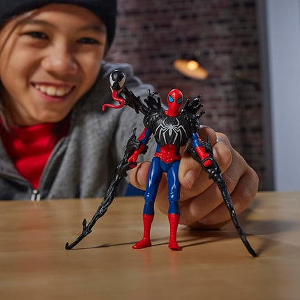 Spider-Man Marvel VenomVersus Epic World of Action Deluxe Figure with Accessories, 4-Inch Super Hero Toys for Kids Ages 4+