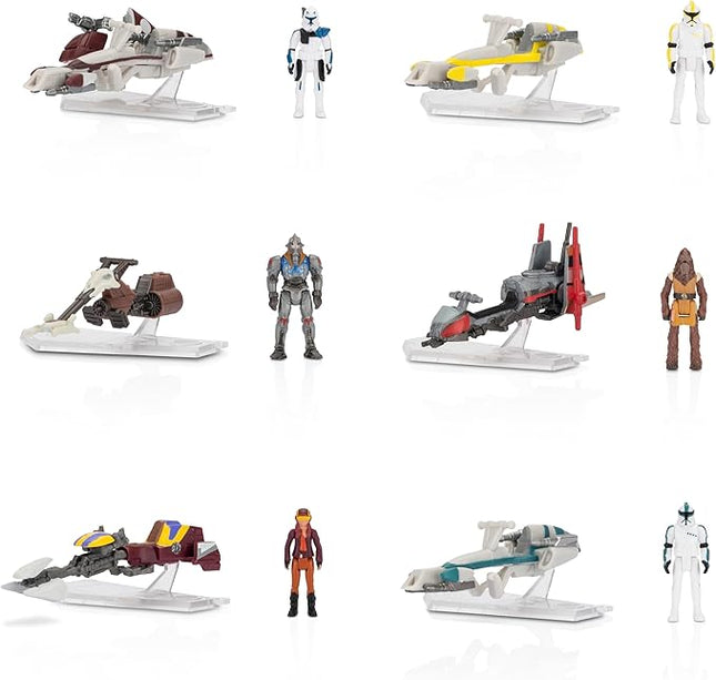 Star Wars Micro Galaxy Squadron TIE Whisper Mystery Bundle - 5-Inch Vehicle and 2.5-Inch Vehicle with Micro Figure Accessories