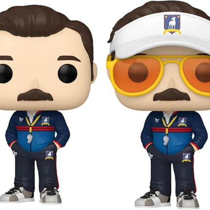 Funko Pop! TV: Ted Lasso Bundle (2-Pack) – Ted Lasso in Coaches Uniform #1351 Common and Chase Collectible Vinyl Figures