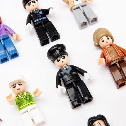 Icyhit Building Mini Figures People Action Figure Toy (Random 50 Included)