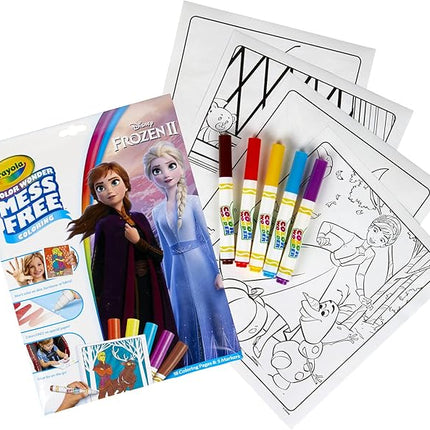 Crayola Frozen Color Wonder Coloring Set, 18 Mess Free Coloring Pages for Toddlers, Toys for Kids, Toddler Gifts