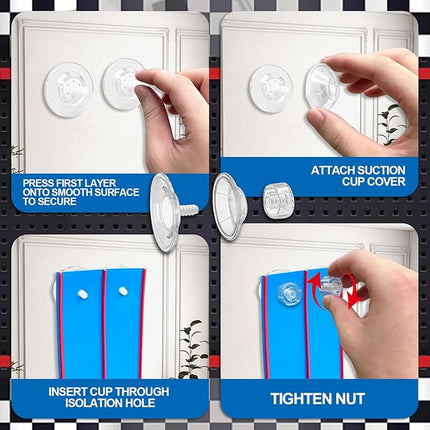 Flexible Race Track Toys for Kids, 15 Ft Double Lane Racetrack with 4 Cars & Suction Cups, Compatible with Hot Wheels & 1/64 Diecast Cars, Portable Roll Up Car Ramp Track Set for Ages 3+(Blue & Red)