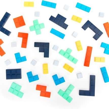 Educational Insights Upzzle - Strategic Stacking Board Games for Kids, Teens & Adults, 2 Player Vertical Puzzle Building Challenge, 3D Brain Teaser, Family Game Night Activities & Gifts for Ages 7+