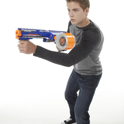 NERF Rampage N-Strike Elite Toy Blaster with 25 Dart Drum Slam Fire for Kids, Teens, & Adults (Amazon Exclusive)