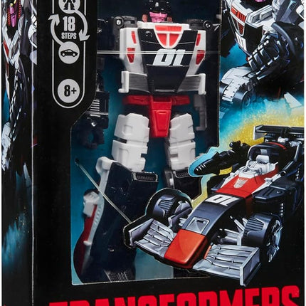 Transformers Age of The Primes Deluxe Class Decepticon Crasher, 5.5-inch Converting Action Figure, Robot Toys for Ages 8+