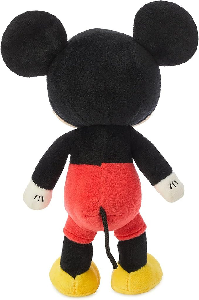 Disney Store Unisex-Child Mickey Mouse nuiMOs Plushie - Soft Plush with Embroidered Features, Poseable Hands & Turning Head, Magnetic Hands for Holding, 6 Inches