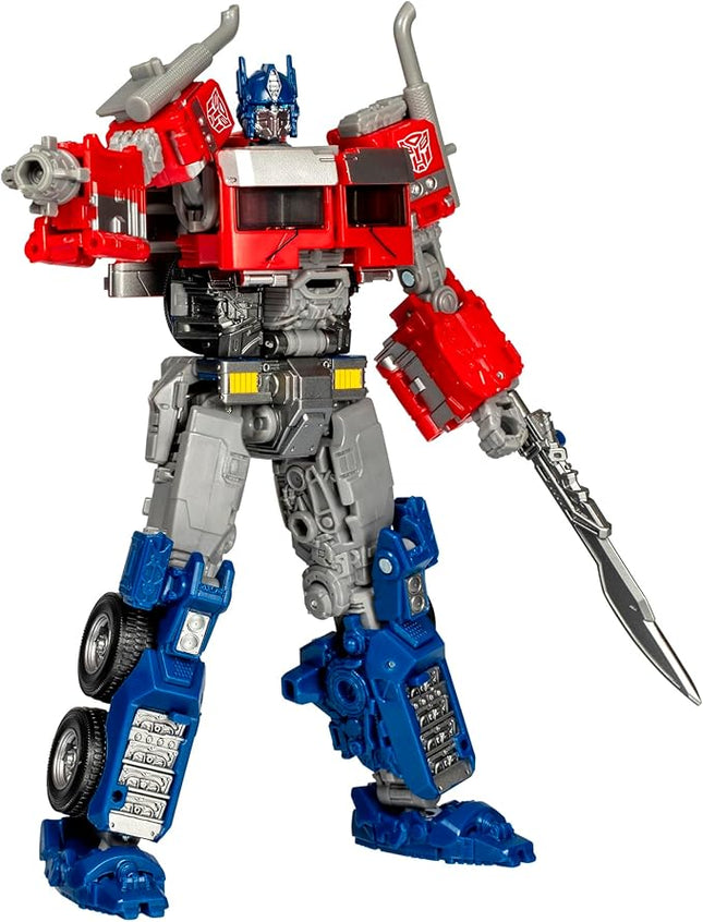 Transformers Toys Studio Series Voyager Class Transformers: Rise of the Beasts 102 Optimus Prime 6.5-inch Converting Action Figure, 8+