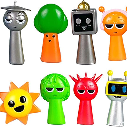 Action Figures Mystery Box,Mystery Box,Sprunky Toys Collection Decoration Set, Sprunkies Toys for Collectible Figurine Gifts Both Play and Display (8PCSB)