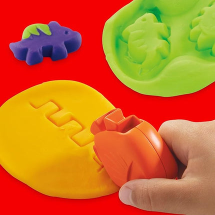 Play-Doh Shapes & Colors Dino Starter Set, Tactile Sensory Play Dinosaur Toys for Kids, 11 Accessories, Back to School Gifts, Ages 2+