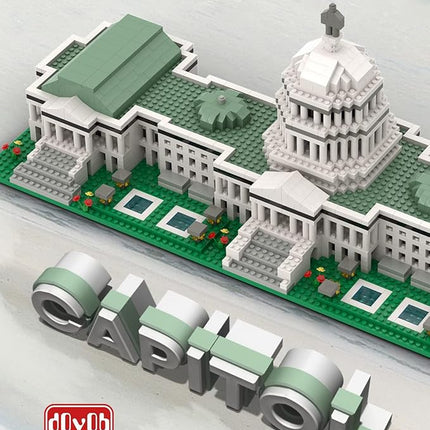 dOvOb Micro Mini Blocks United States Capitol Building Set, 2888 Pieces Bricks, 3D Puzzle Collection Model Kit as Gift for Adults or Kids