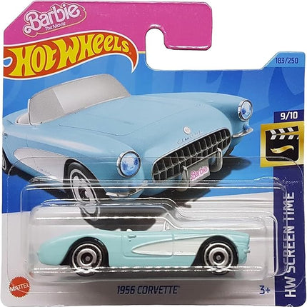 Hot Wheels: HW Screen Time 9/10 - Barbie 1956 Corvette Diecast Model Car